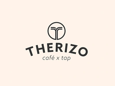 Therizo Café x Tap Logo application brand design branding coffee coffee branding coffee design coffee identity coffee logo design icon icon design logo logo design practical application typography vector