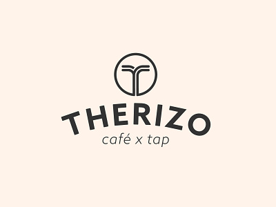Therizo Café x Tap Logo application brand design branding coffee coffee branding coffee design coffee identity coffee logo design icon icon design logo logo design practical application typography vector