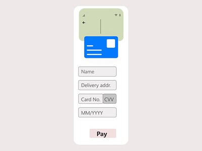 Credit Card Checkout- DailyUI Day 2 daily 100 challenge dailyui day002 icon ui