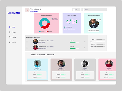 Applicant Tracking System ui