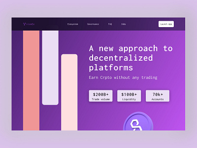 AtomEx - DeFi Landing Page