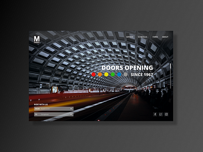 Metro Facelift 2d design figma metro minimal redesign transport transportation ui uidesign ux web design webdesign website