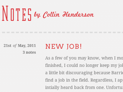 Tumblr Redesign clean minimalistic notes red subtle syropia tumblr typography