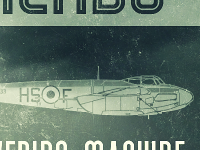 Hovering Machine album art grunge losttype music plane texture