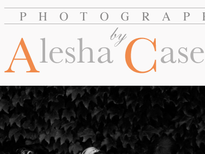 Client Photography Folio v2 folio photography serif simple typography