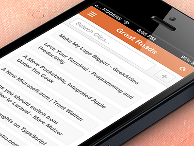 Markkt Update flat kippt markkt mobile orange search web app