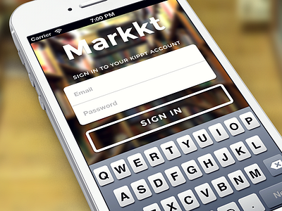 Markkt Login app bookmark iphone kippt markkt native