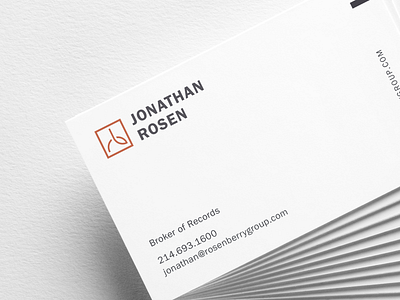 Studio by Rechat back info brand design brand strategy business card high end real estate luxury brand print real estate