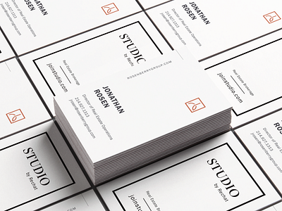 Vertical real estate business card