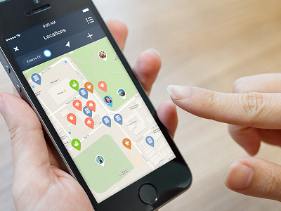 Filled in Pins clean icons ios location map minimal pins ui