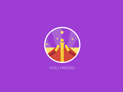 All Star badge celebrity flat hollywood icons illustration ios red carpet vector