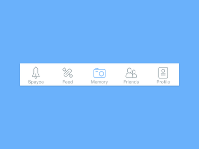 Icons clean flat icons iphone line icons minimal mono nav bar spayce ui