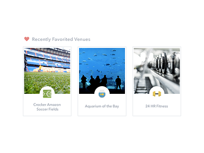 Favorited Venues clean flat icons ios7 iphone location minimal spayce ui ux venues