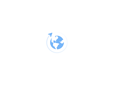 Fly around the World earth explore fly icons minimal plane space spayce travel