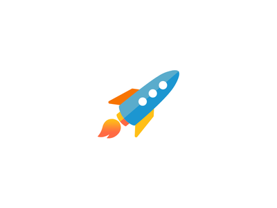 Rocket icon illustration ios rocket social media space spaceship spayce
