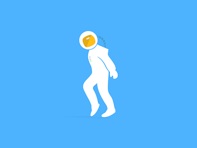 Moonwalk stick figure emoticon