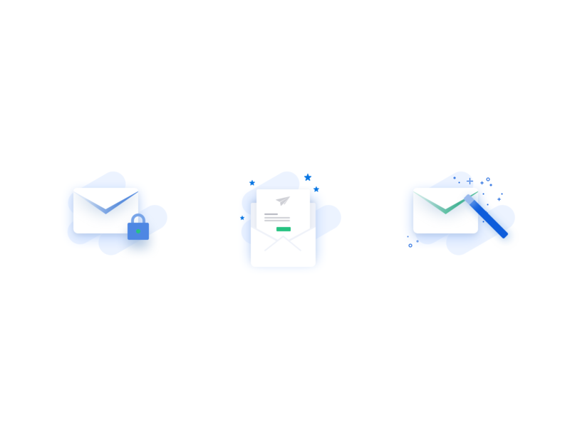 Pictograms email icons illustrations invoice design invoices login magic link mobile ui pictograms secure security small business ux design web design