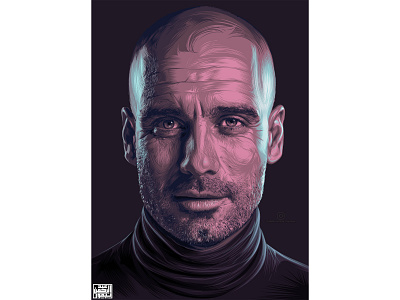 Pep Guardiola Vector art art artwork graphic illustration illustrator photoshop vector vector art vector illustration vexel art