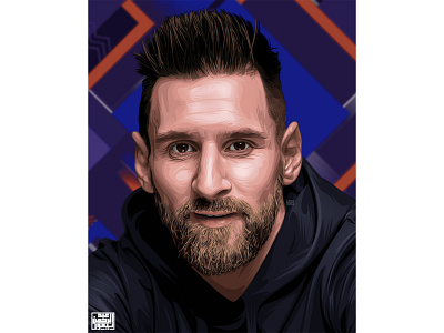 Leo Messi Vexel art