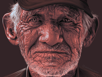 Old man Vector art a.taymour abdelrahman taymour art artwork digitalart drawing drawings graphic illustration vector art vector illustration