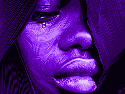 Sad Girl, Portrait, Illustration a.taymour abdelrahman taymour art artwork digital art drawing drawings illustration photoshop taymour vector art