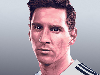 Messi - Digital Drawing (vector art)