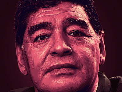 Maradona - Digital Drawing (vector art)