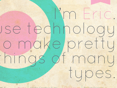 Mod Resume grunge mod mod target typography