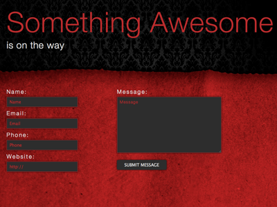 Something Awesome form css3 form html5 jquery responsive