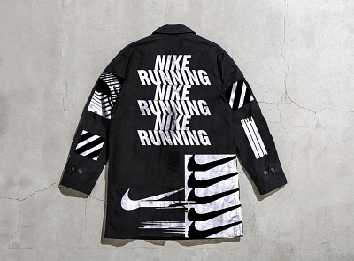 NIKE RN BRAND TrenchJACKET art direction artwork fashion graphic design running sport youth culture