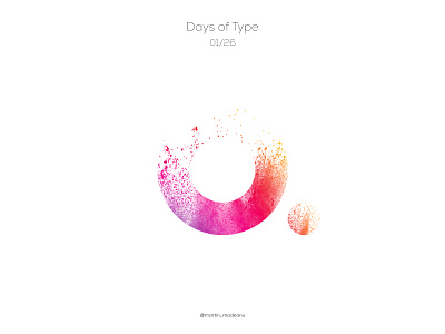 a : Days of Type clean colour design identity illustration illustrator letter pastels typogaphy typography