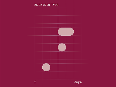 f : 26 Days of Type abstract branding clean design identity illustrator typography