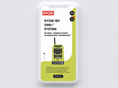 Ryobi Mobile Concept after effects animation app branding clean design flat identity illustrator ios mobile ui ux web website