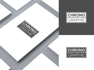 Chronographie Logo branding clean design flat identity illustrator logo typography vector
