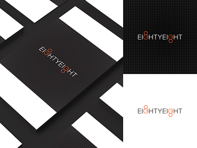 EightyEight Logo branding clean design flat identity illustrator logo typography