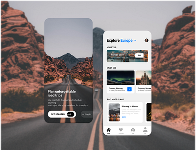 Travel App UI Design app ui color design ui ui design uiux userinterface