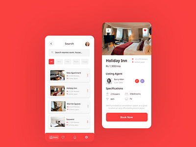 Hotel Booking App Design