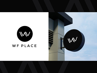 WF Place club design f identity initial letter logo logo designer logotype mark minimalist monogram private trendy typography w