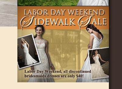 New Banner Ad banner boutique bridal retail sale web