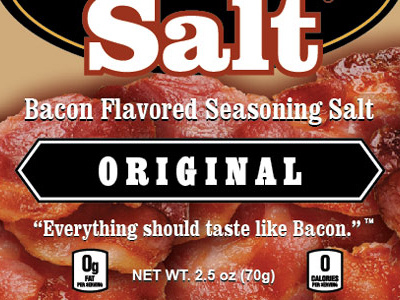 Label Redesign v8 bacon food packaging product design seasoning