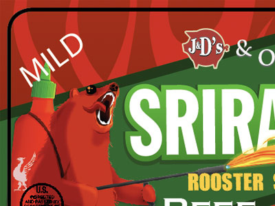 Sriracha Mystery Product food label packaging product sriracha