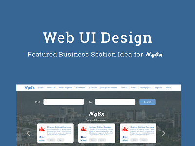 Web Design for Nigerian Business Directory