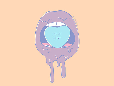 SELF LOVE art art entertainment art digital branding desenho design digital illustration illustrator ilustracion ilustração type typography vaporwave vector