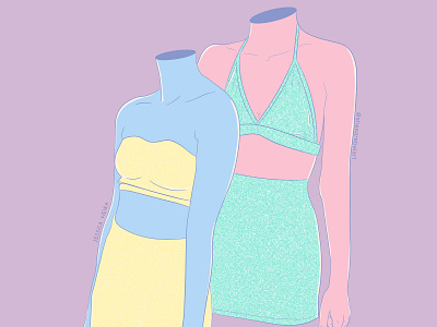 MANNEQUIN aesthetic art art entertainment art digital desenho digital fashion fashion art illustration ilustracion ilustração pastel colors vaporwave