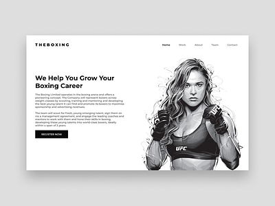 THEBOXING Web Design design ui ui design ux design