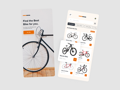 Rent a Bike - DodoBike app design app ui design branding design rent a bike ui ui design ux design