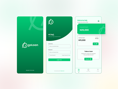 Loan App UI Design - Ogaloan