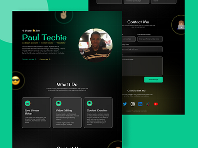 Portfolio UI Design - Paul Techie