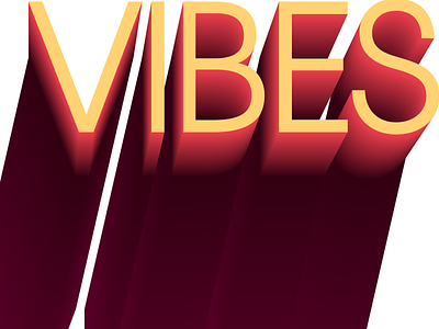 Good Vibes 3D 3d animation 3d art 3d artist animation design illustration logo typography