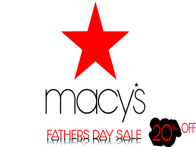 Macy Fathers Day Sale branding design logo